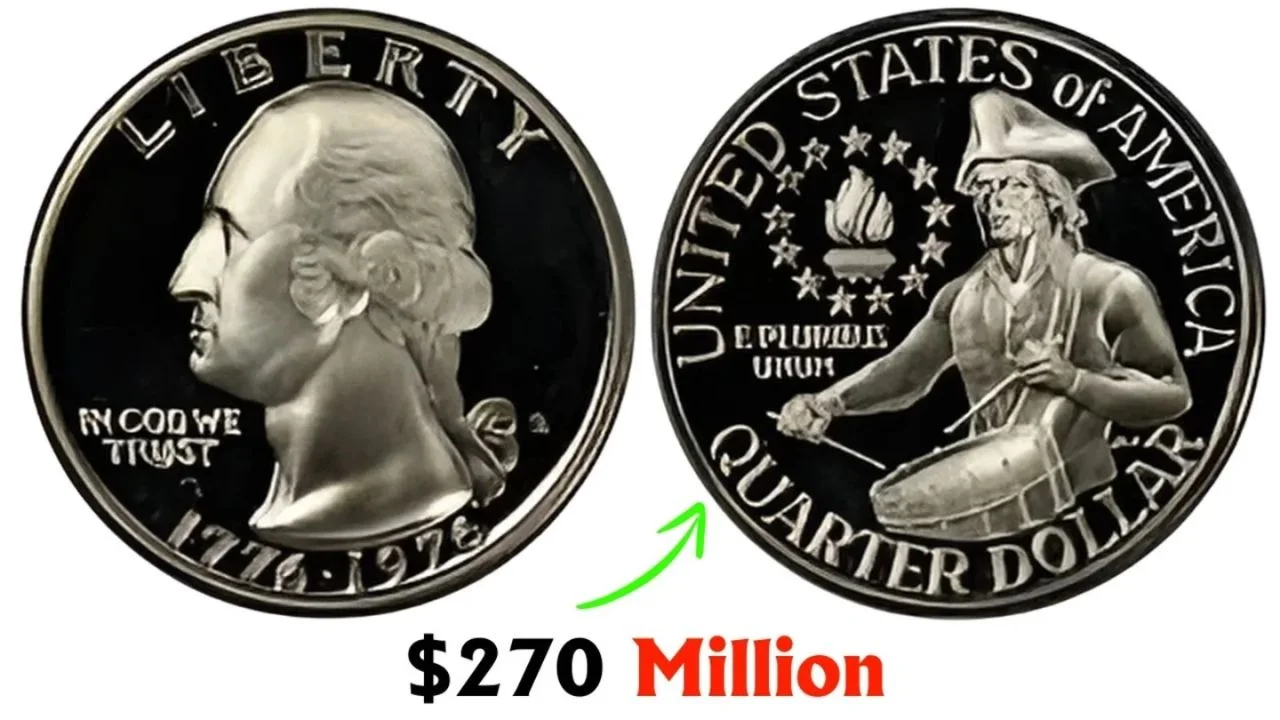 8 Rare Bicentennial Quarters coins are circulating with the value of $270 Million each